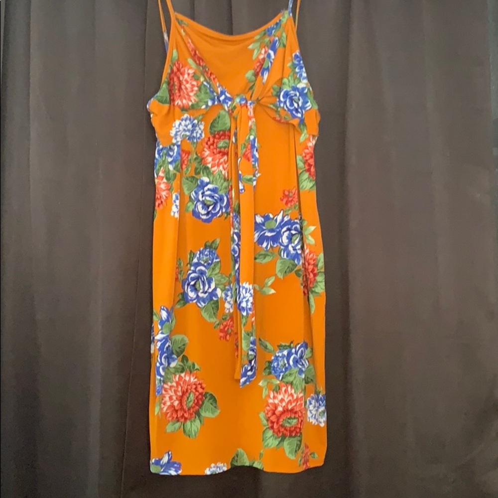 Mustard Flower Dress
